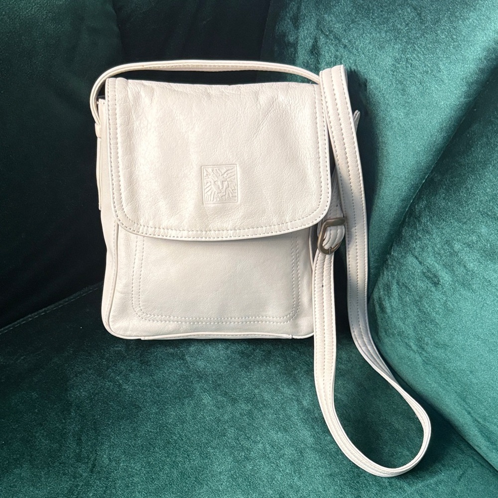 Anne Klein Cream Crossbody Mini Bag